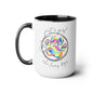 Just A Girl Who Loves Dogs Two-Tone Coffee Mugs, 15oz | Great Gift For Her | Birthday, Valentine's Day, Any Day!