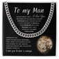 To My Man Cuban Chain Link Necklace | Great Gift For Him