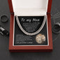 To My Man Cuban Chain Link Necklace | Great Gift For Him