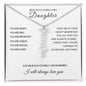 To My Beautiful and Brilliant Daughter Personalized Name Necklace