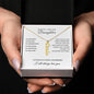 To My Beautiful and Brilliant Daughter Personalized Name Necklace