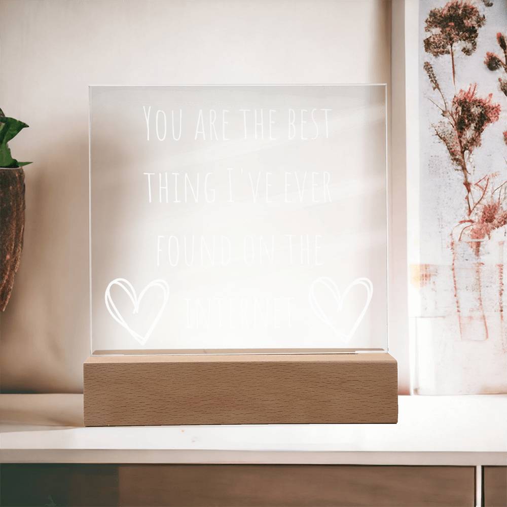 You Are The Best Thing I Have Ever Found On The Internet Acrylic
