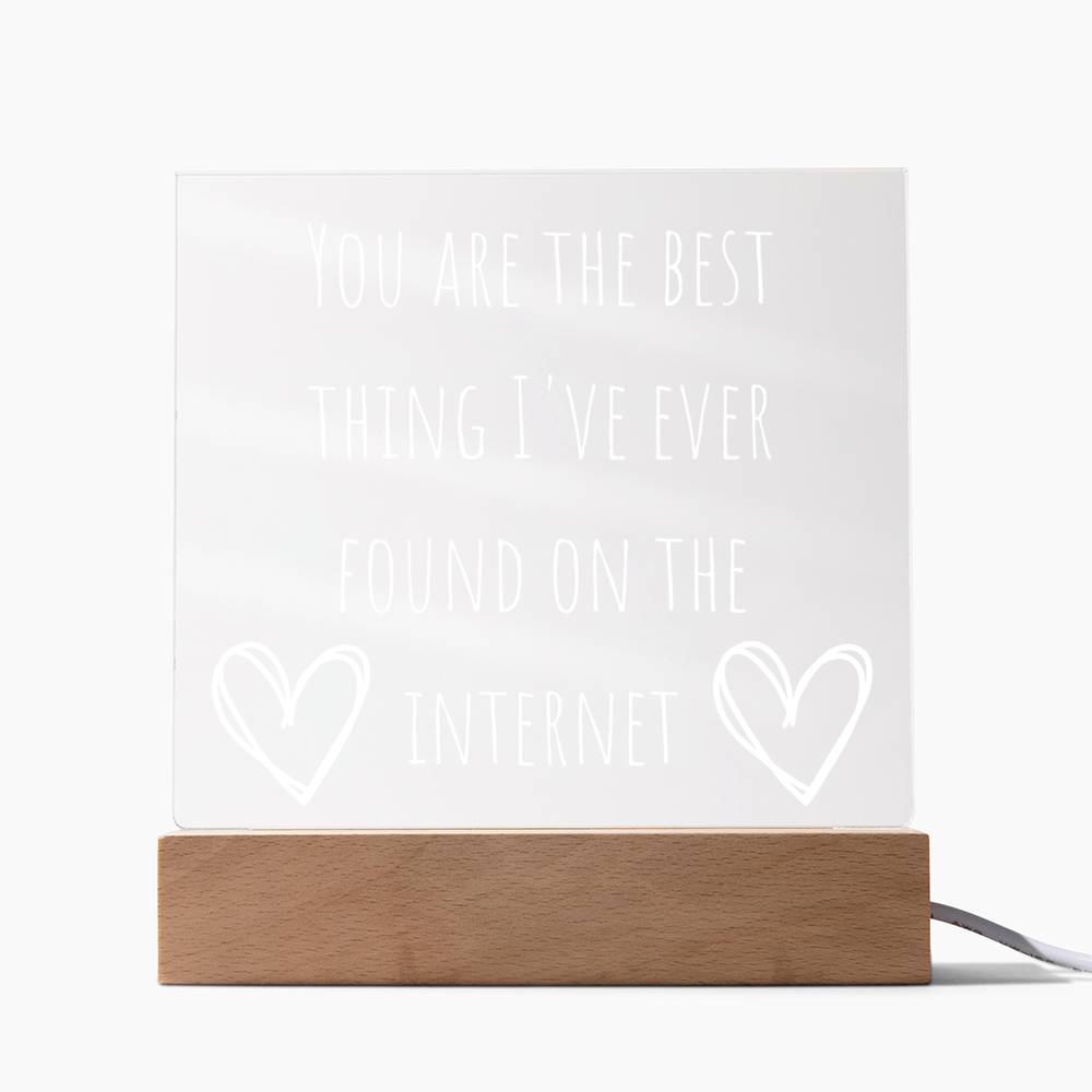 You Are The Best Thing I Have Ever Found On The Internet Acrylic