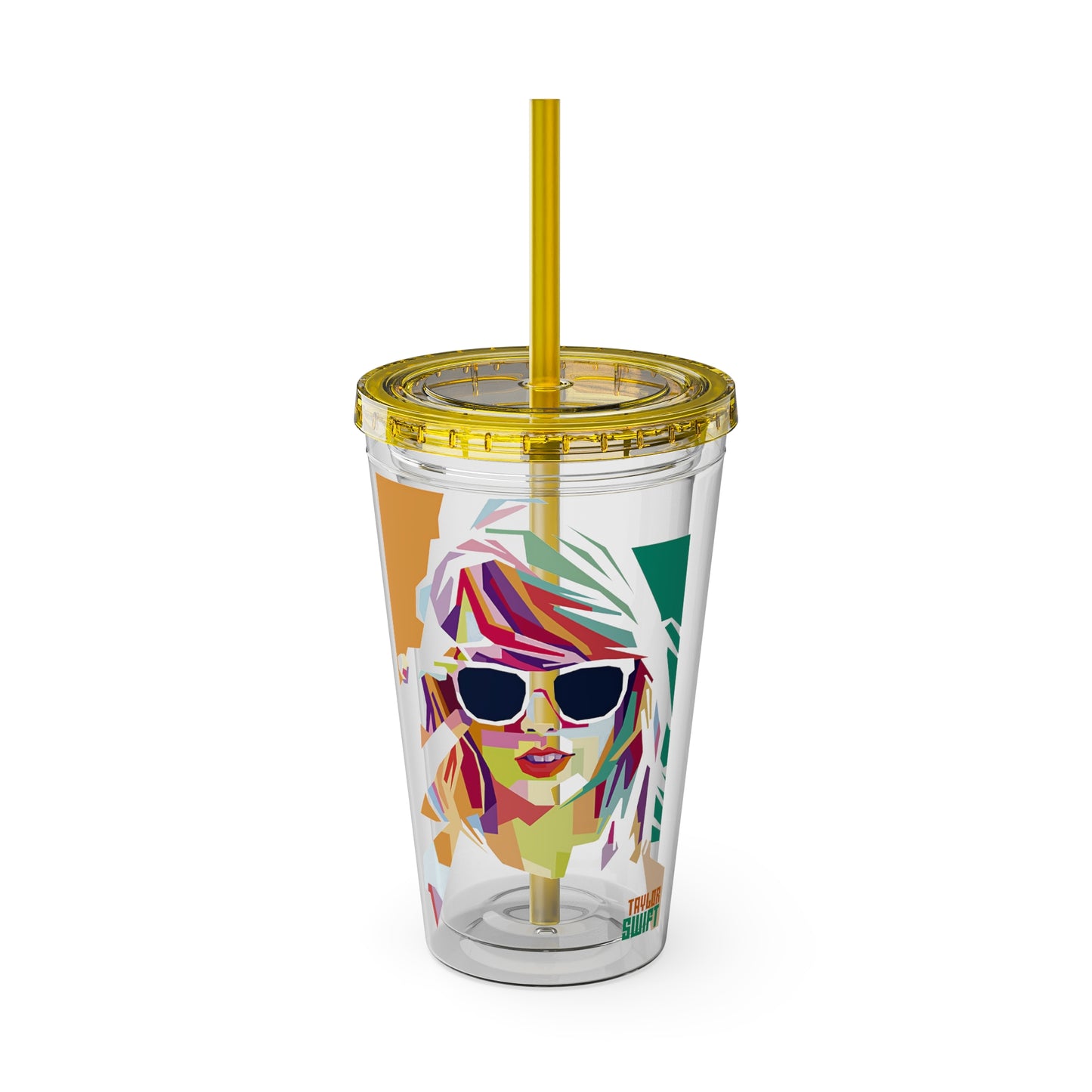 Swift Artistic Portrait Clear Tumbler