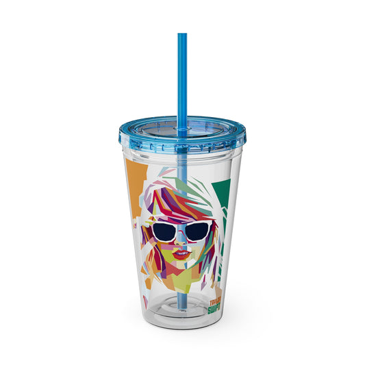 Swift Artistic Portrait Clear Tumbler