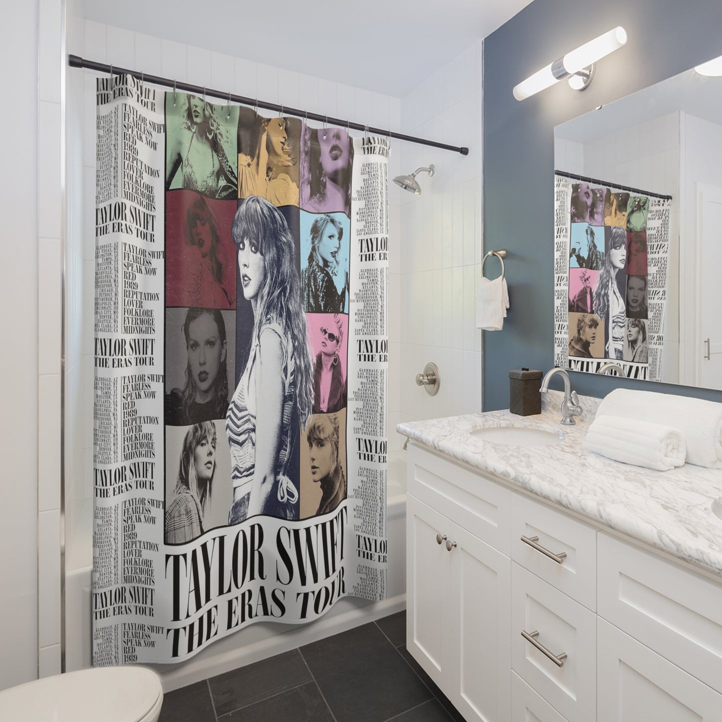 Taylor Swift Eras Tour Shower Curtain