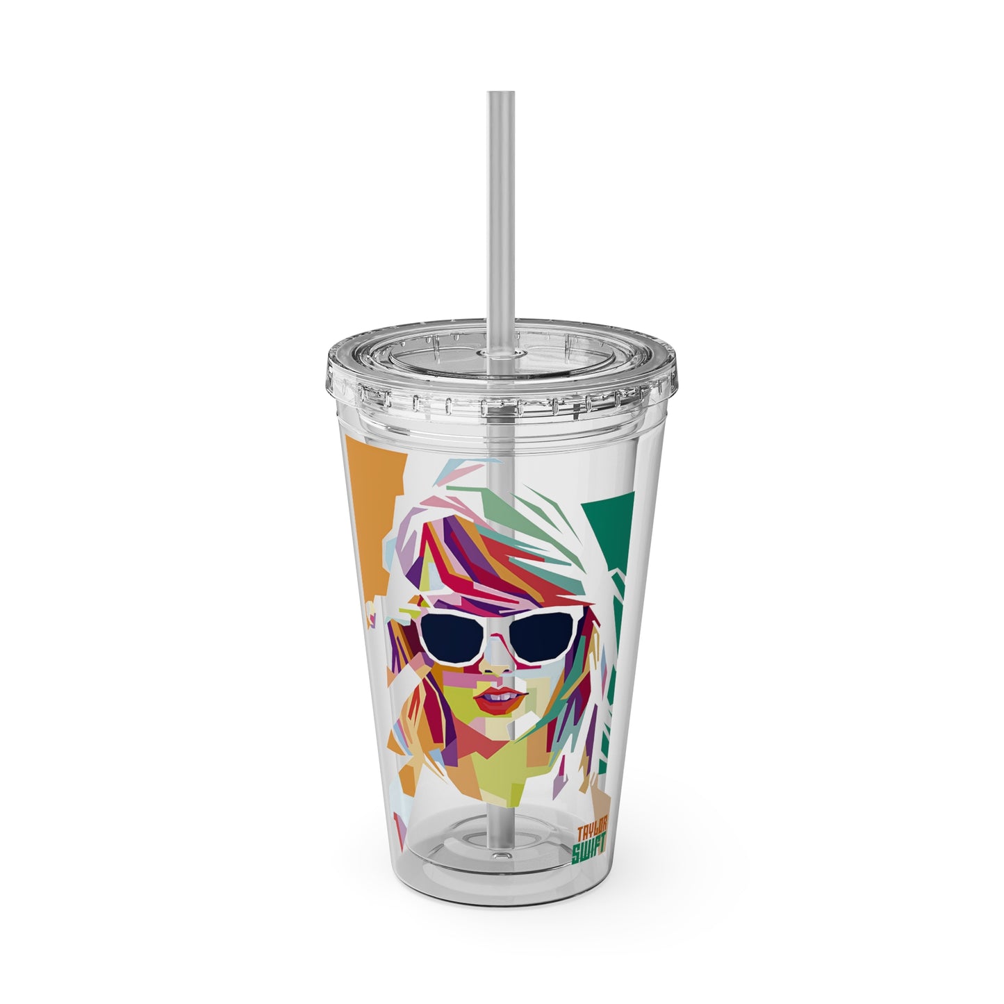 Swift Artistic Portrait Clear Tumbler