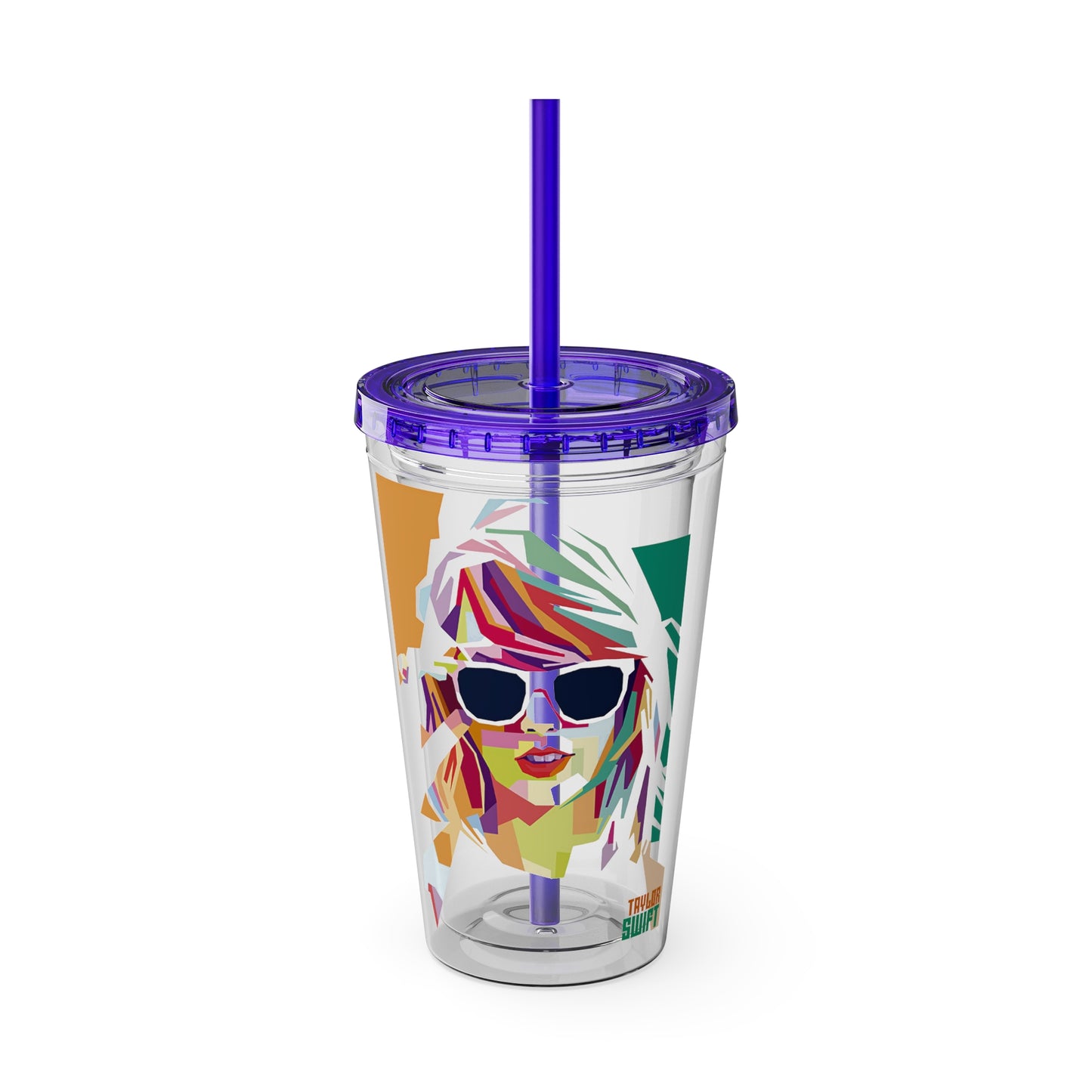 Swift Artistic Portrait Clear Tumbler