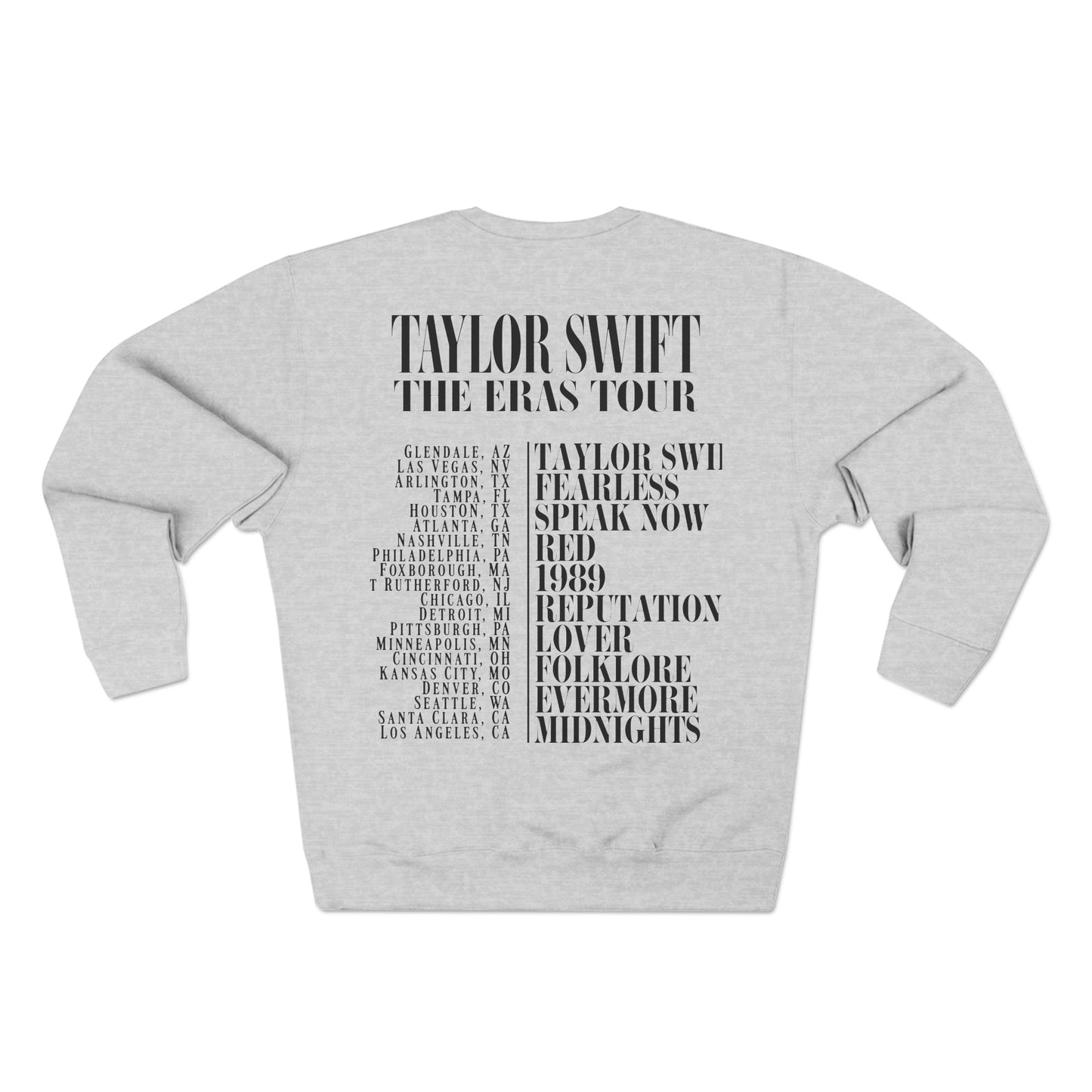 Taylor Swift Eras Tour Concert Sweatshirt