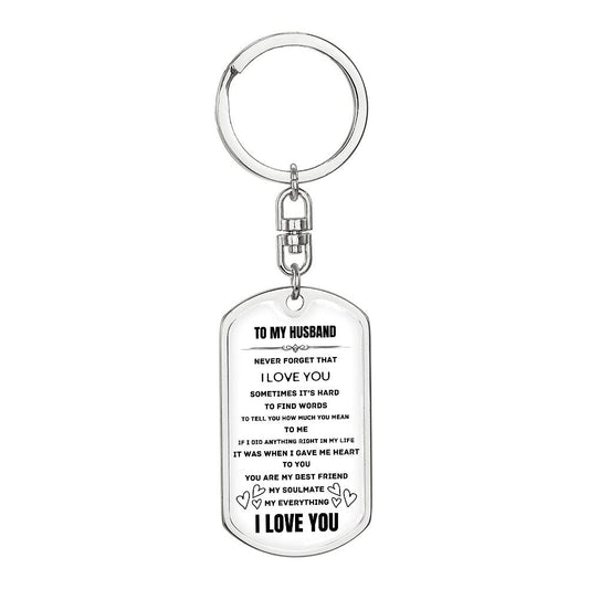 Never Forget I Love You | To Husband | Dog Tag