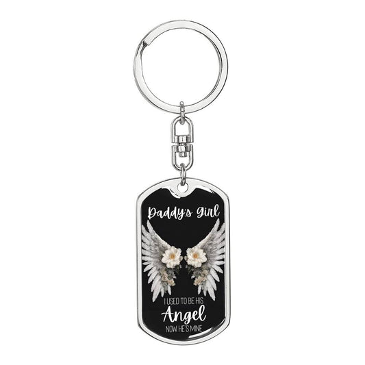 Dad Is Her Angel | Memorial | Dog Tag