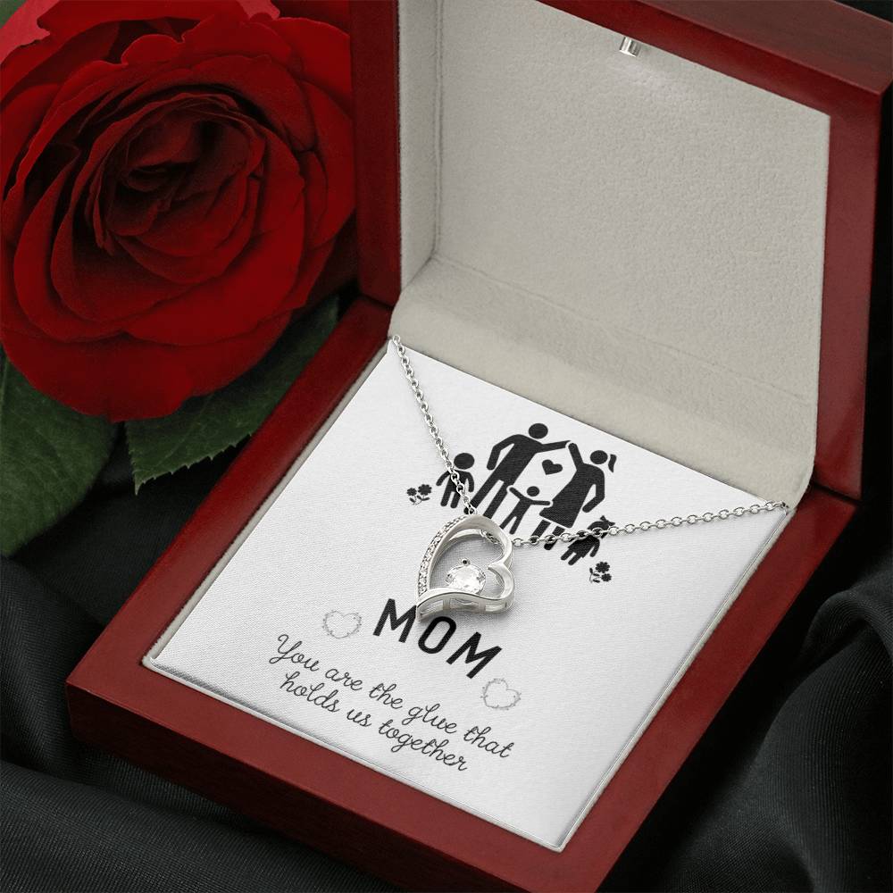 Mom, You Are the Glue | Forever Love Necklace