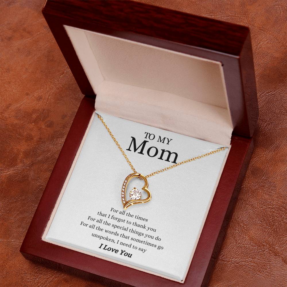 To My Mom, For All of the Times | Forever Love Necklace