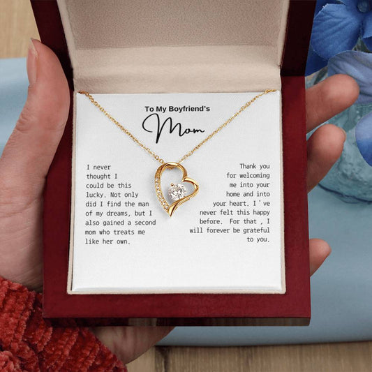 To My Boyfriend's Mom, I Never Thought I Would Be This Lucky | Forever Love Necklace