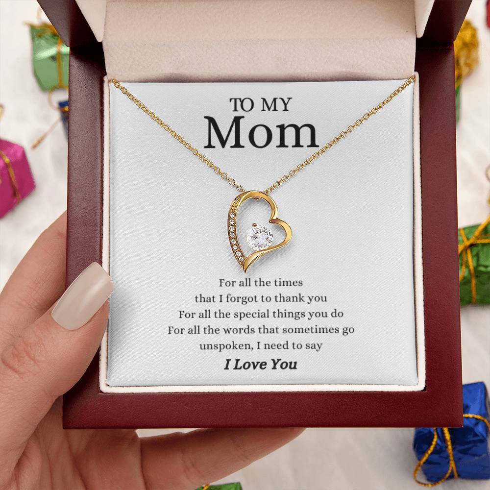 To My Mom, For All of the Times | Forever Love Necklace