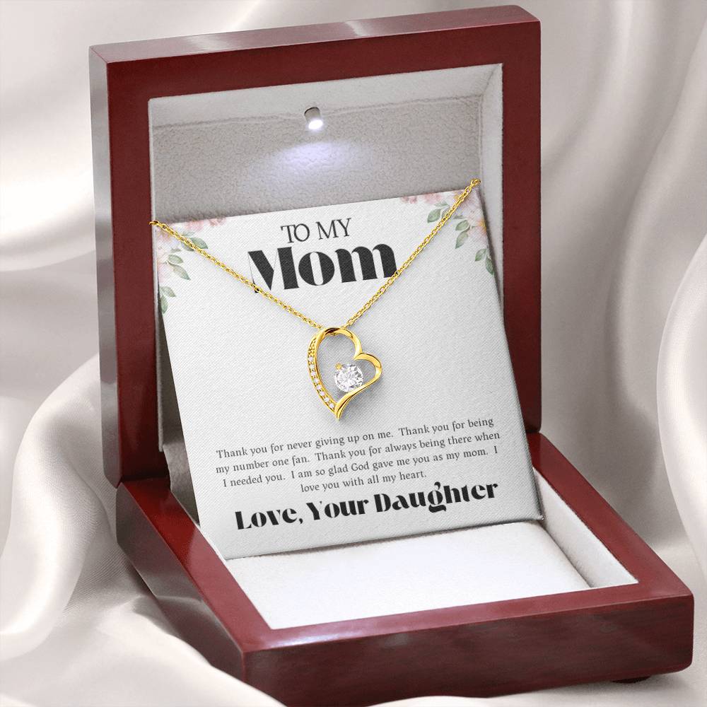 To Mom From Daughter | I'm So Glad God Gave Me You | Forever Love Necklace