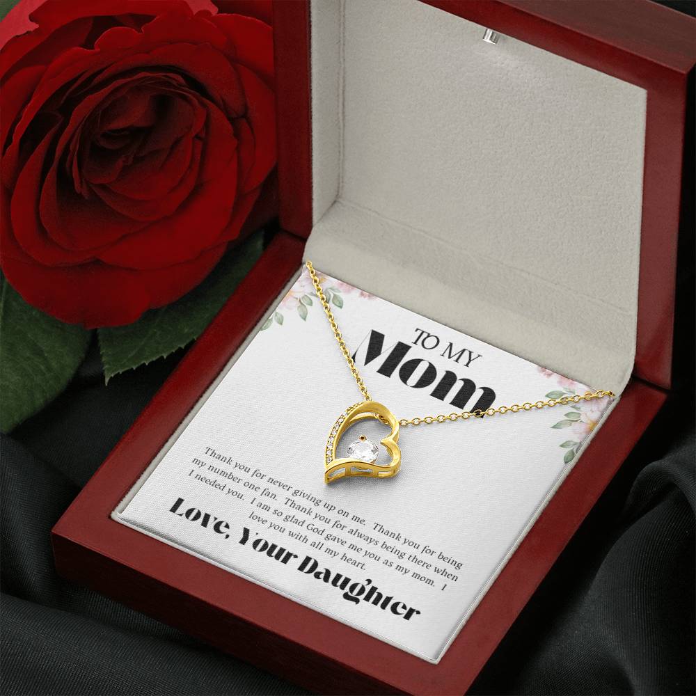 To Mom From Daughter | I'm So Glad God Gave Me You | Forever Love Necklace