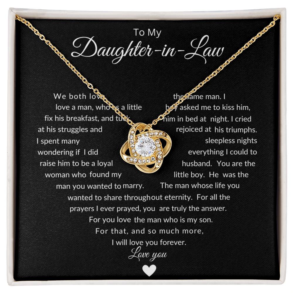 Love's Embrace | To Daughter In Law | Love Knot Necklace