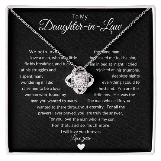 Love's Embrace | To Daughter In Law | Love Knot Necklace