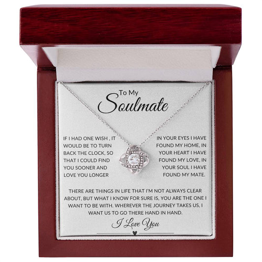 Soulmate Love Knot Necklace | To My Soulmate