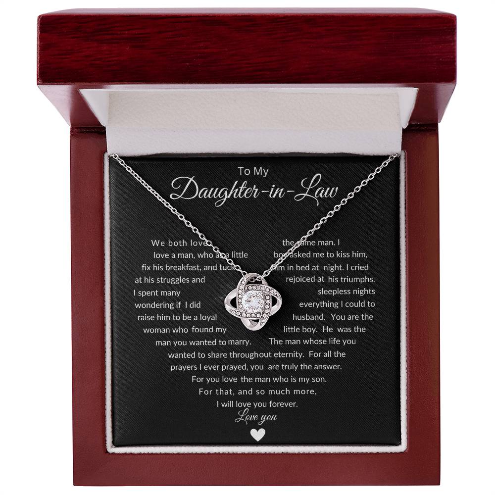 Love's Embrace | To Daughter In Law | Love Knot Necklace