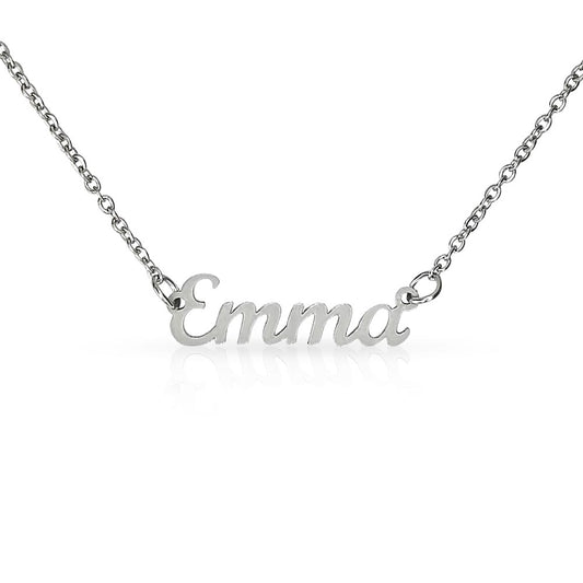 Elegance in Identity Name Necklace (Personalized)