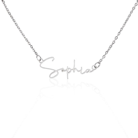 Signature Style Name Necklace (Personalized)