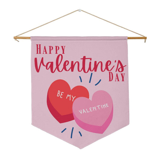 Happy Valentine's Hearts Wall Pennant