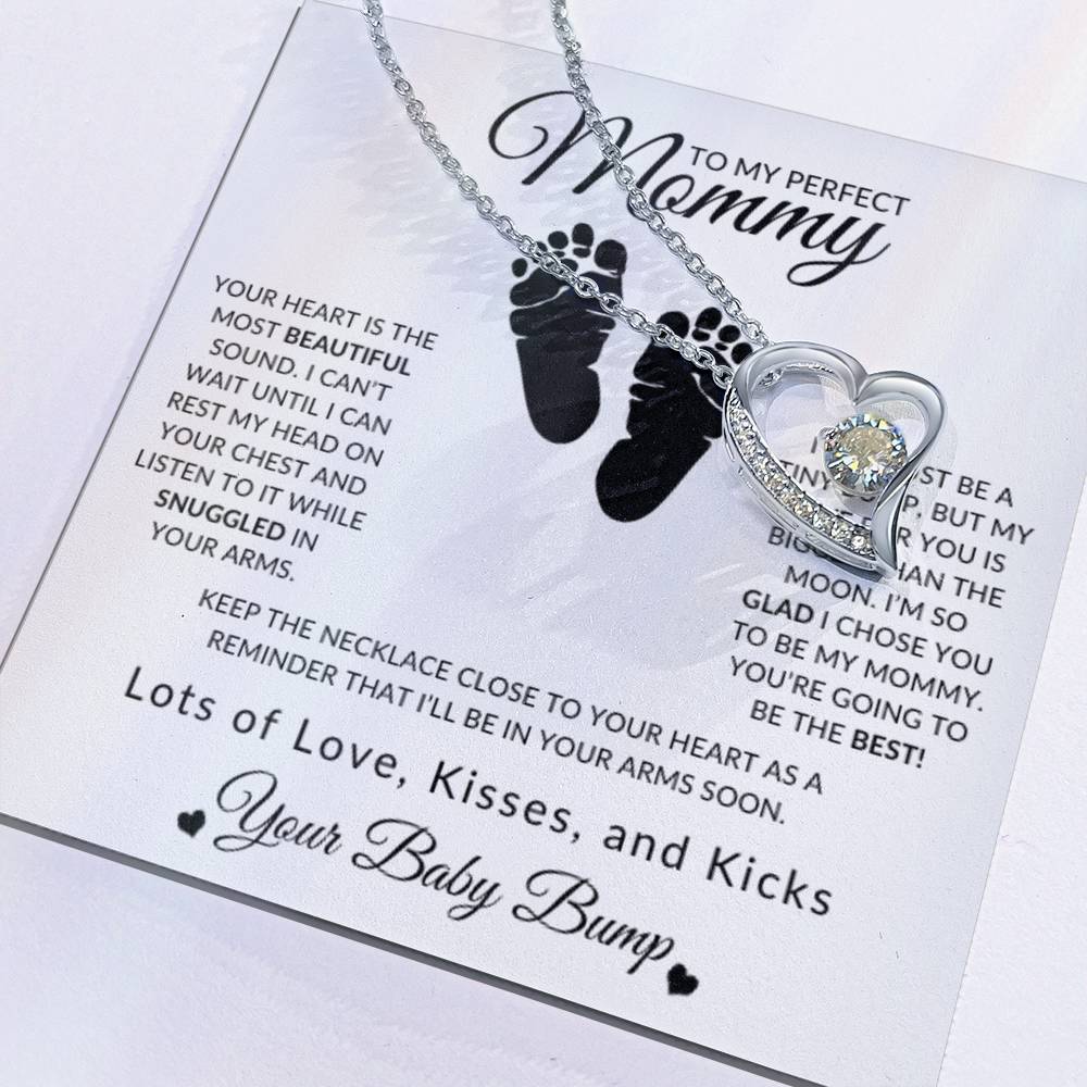 To My Perfect Mommy From Your Baby Bump | Forever Love Necklace