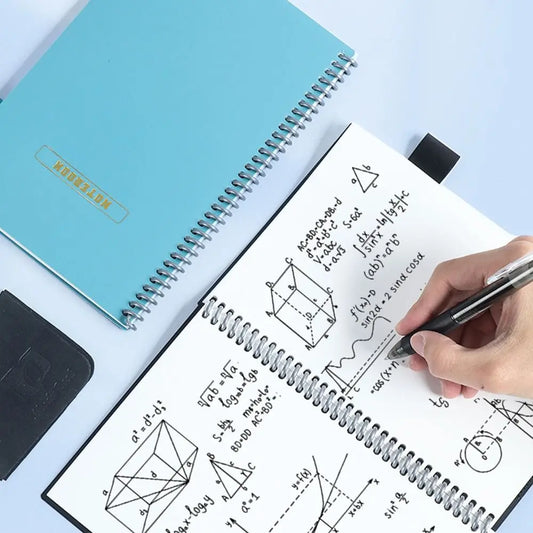 A5 Erasable Wirebound Notebook Reusable Smart Notebook Paper Portable Waterproof Spiral Note Book Planner Book Blank Notepad